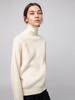 322工房 秋冬新款女士纯山羊绒毛衣打底衫加厚套头宽松高领针织衫 商品缩略图0