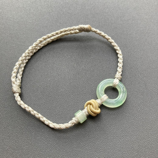 翡翠平安扣路路通手绳 商品图12