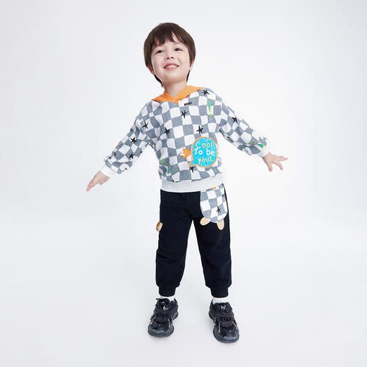 男童卫衣连帽儿童打底衫秋季新款宝宝洋气长袖内搭上衣安奈儿童装TB311032 商品图3