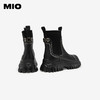 MIO米奥冬季圆头中跟休闲靴潮流运动酷感厚底切尔西靴女靴M235614401 商品缩略图4