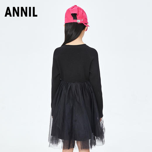 【实体店同款】女童长袖连衣裙2023年秋季新款安奈儿童装AG333669 商品图4