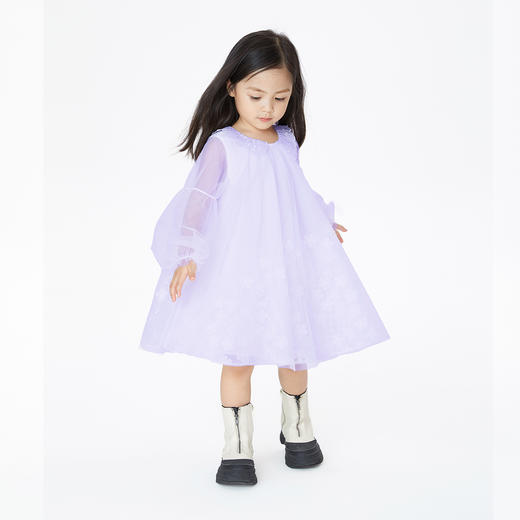 【实体店同款】儿童礼服公主裙秋季新款生日礼裙安奈儿童装XG313512 商品图3