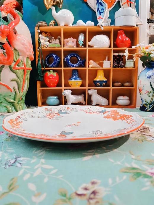 JOYYE系列碗盘套装4人份饭碗4个12*12*6CM    8英寸盘2个21*@！*3.8CM   7英寸小吃盘17.8*17.8*2.5CM   10英寸盘1个蘸料碗2个大汤碗1个芸香木筷子4双 商品图4