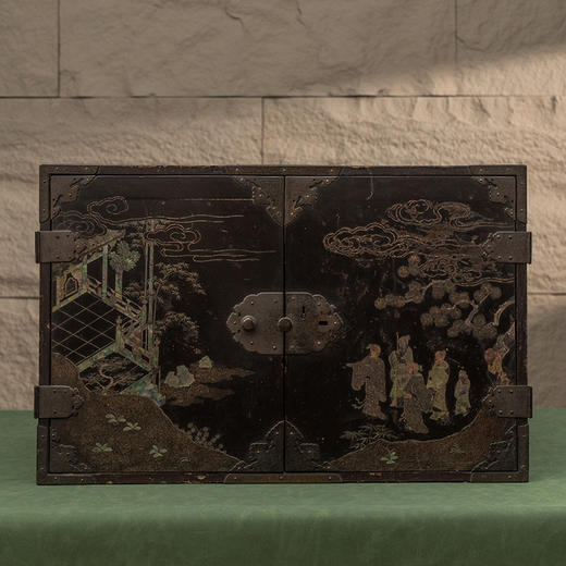 清 大漆嵌螺钿凤纹人物故事书箱 商品图4