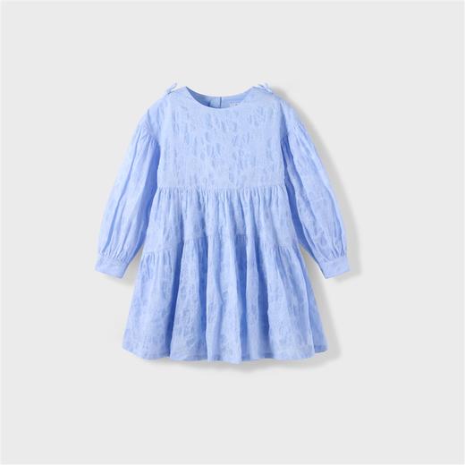 【实体店同款】女童连衣裙秋新款纯棉长袖A字裙安奈儿童装AG313564 商品图3