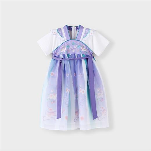 【实体店同款】女童礼裙夏装新款中国风汉服表演出服安奈儿童装XG323620 商品图6