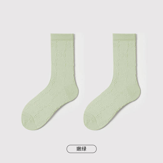 都市丽人简约系列柔柔袜中筒袜中厚款女士常规袜袜子LC3DF8 商品图4