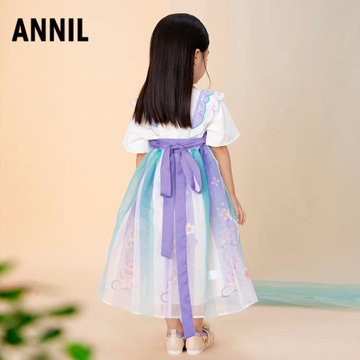 【实体店同款】女童礼裙夏装新款中国风汉服表演出服安奈儿童装XG323620 商品图4
