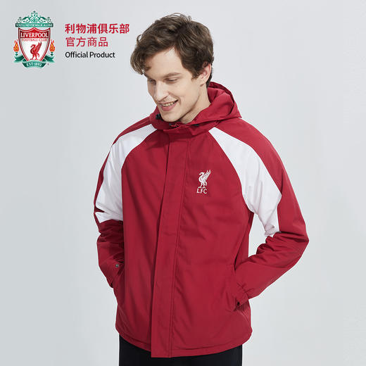 利物浦俱乐部官方商品丨红白休闲户外防风防水外套秋冬加绒保暖 商品图4