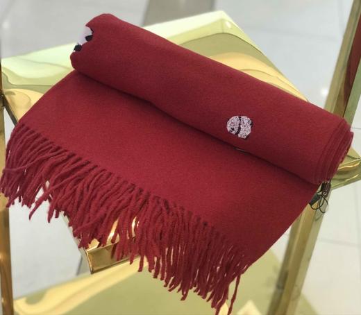 优品堂【如影相随3】拉绒绣花长围巾披肩两用 商品图11