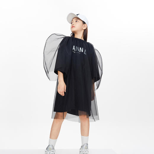 【实体店同款】女童中袖连衣裙BLUE安奈儿童装AG313681 商品图0