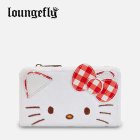 Loungefly Sanrio Hello Kitty Gingham Cosplay Flap Wallet 三丽鸥凯蒂猫方格折叠钱包 SANWA0954