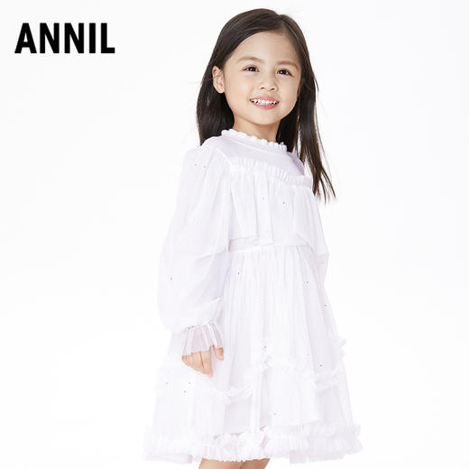 【实体店同款】公主裙女童高端礼服秋季新款裙子安奈儿童装XG313507 商品图2