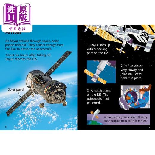 【中商原版】在太空生活Living in Space 英文原版 儿童科普绘本 知识百科图画书 精装精品绘本 进口儿童读物 自然科学学习 商品图3