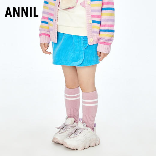 【实体店同款】女童全腰半身裙2023年秋季新款安奈儿童装XG333534 商品图1