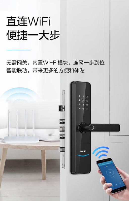 飞利浦603E智能门锁 商品图1