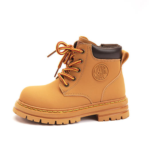 「便携式拉链款」小虎星儿童小黄靴 女童厚底马丁靴秋季男童软底短靴童装 商品图4