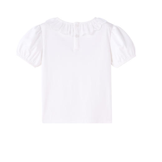 【实体店同款】女童翻领短袖T恤泡泡袖夏款安奈儿童装XG321638 商品图2