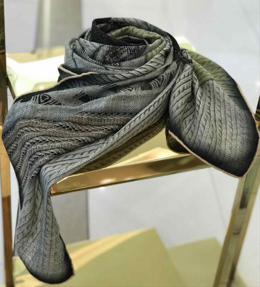 优品堂【雍容华贵2 】桑蚕丝+羊毛140方巾 商品图14