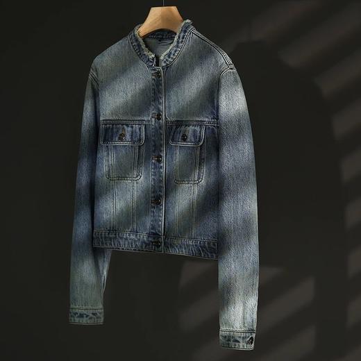 裁缝学苑AQ205 复古夹克立领牛仔外套纸样女装上衣做衣服样衣打版 商品图3