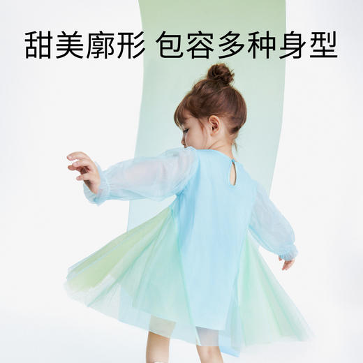 女童公主裙气质甜美秋季新款长袖中长款宝宝洋气连衣裙安奈儿童装TG313068 商品图3