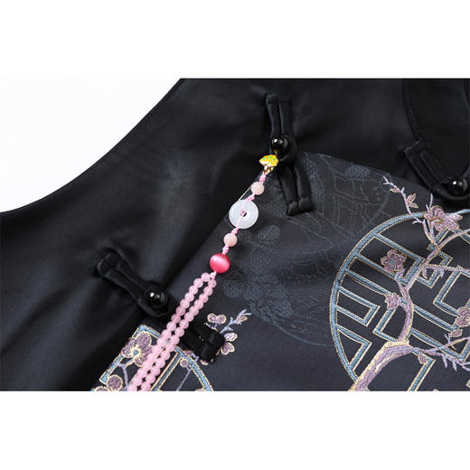 FLZD-A9430秋冬感醋酸重工刺绣马甲新款精品中式国风背心女 商品图3