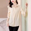 A6241 棉麻衬衫女长袖秋季2023年新款漂亮宽松显瘦上衣妈妈气质内搭衬衣 商品缩略图2