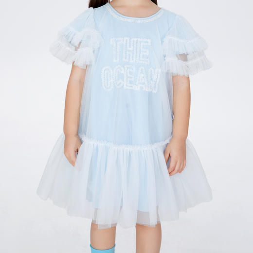 【实体店同款】女童装礼服裙公主裙宝宝甜美主持生日表演出服安奈儿童装XG323604 商品图4