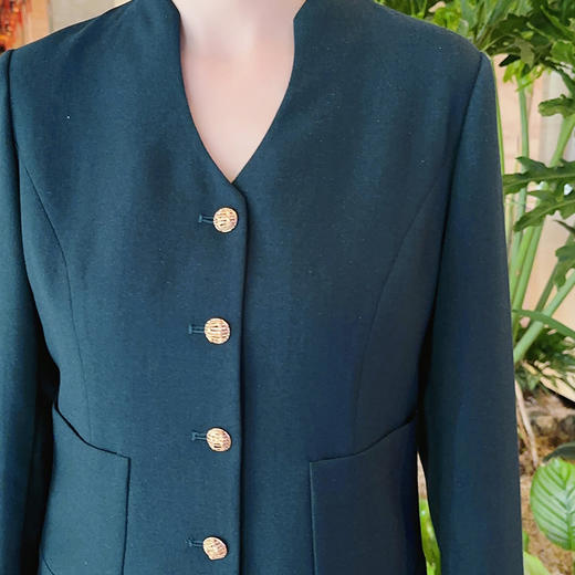 圣三利女装  时尚气质亮丝金属扣连衣裙丝SL2037102 商品图3