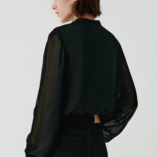 【à perles】若隐若现，14姆米乔其真丝长袖衬衣【3-7个工作日】 商品图3