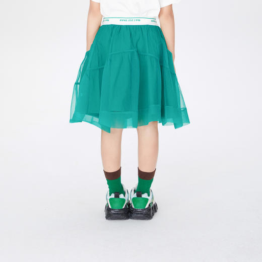 【实体店同款】女童半身裙夏季新款运动网纱蓬蓬裙子安奈儿童装AG323662 商品图1