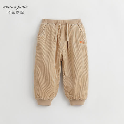 【加绒】马克珍妮秋装新款男童保暖灯芯绒束脚裤 儿童裤子231973 商品图0
