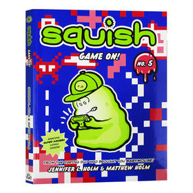 变形虫5 英文原版 Squish 5 Game On 纽约时报畅销书 英文版儿童漫画桥梁章节书 小学英语课外阅读 进口原版书籍