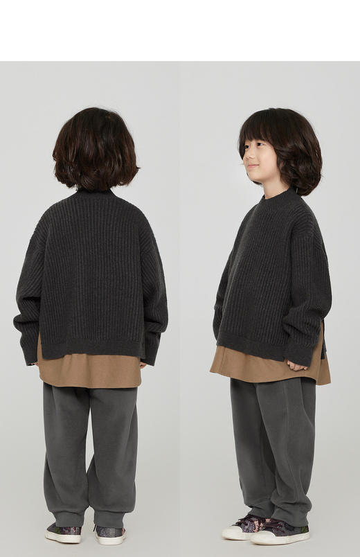 jnby  23年秋款  假俩件长袖套头毛衫  1N9313130 商品图7