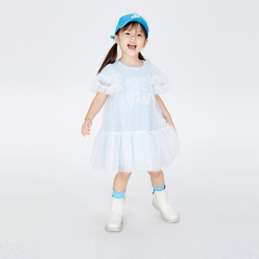 【实体店同款】女童装礼服裙公主裙宝宝甜美主持生日表演出服安奈儿童装XG323604 商品图0