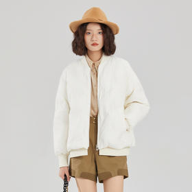 谜底短款羽绒服女2023冬季新款气质时尚绣花鸭绒棒球服239MY7304