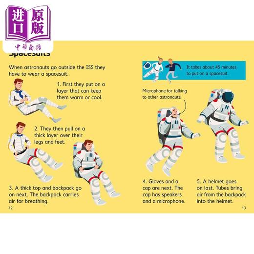 【中商原版】在太空生活Living in Space 英文原版 儿童科普绘本 知识百科图画书 精装精品绘本 进口儿童读物 自然科学学习 商品图1