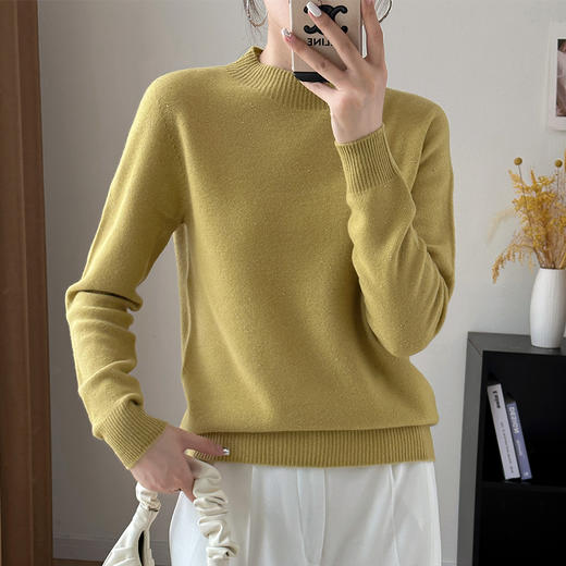 SONA AUTUMN YC00602 半高领金豆全羊毛衫 商品图4