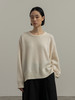 322工房经典再造女士拉毛丝羊绒针织套头衫2023秋冬廓形毛衣B146 商品缩略图0