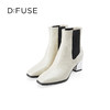 Dfuse迪芙斯冬季新款经典斑马纹粗跟切尔西短靴女DF34116106 商品缩略图6