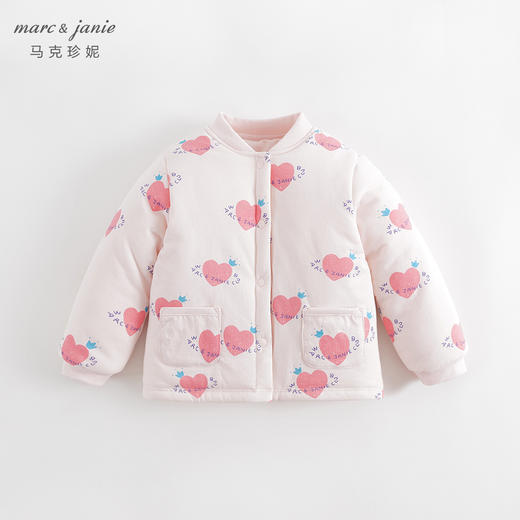 【杜邦棉】马克珍妮男女童保暖棒球领夹棉外套儿童冬装上衣231261 商品图0