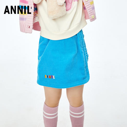 【实体店同款】女童全腰半身裙2023年秋季新款安奈儿童装XG333534 商品图0