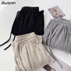 Avann慵懒风软糯阔腿裤 仿羊绒阔腿裤8096 商品缩略图1