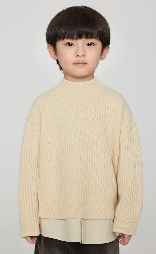 jnby  23年秋款  假俩件长袖套头毛衫  1N9313130 商品图9