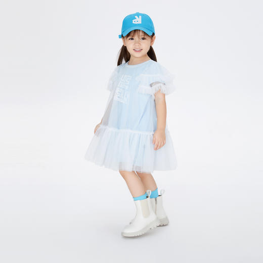 【实体店同款】女童装礼服裙公主裙宝宝甜美主持生日表演出服安奈儿童装XG323604 商品图1