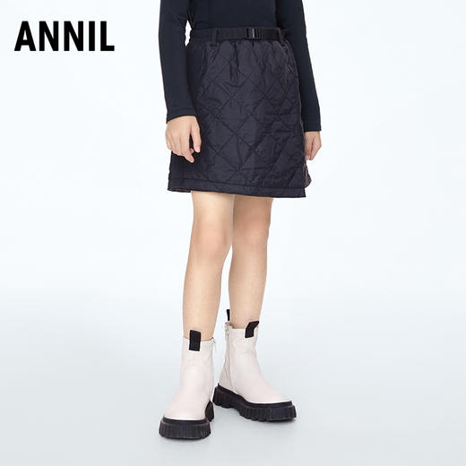 【经典系列】【实体店同款】女童梭织半身裙2023年秋季新款安奈儿童装AG333872 商品图0