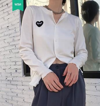 2023春装新款韩版桃心针织开衫女长袖短款修身打底毛衣小外套上衣lm 商品图8