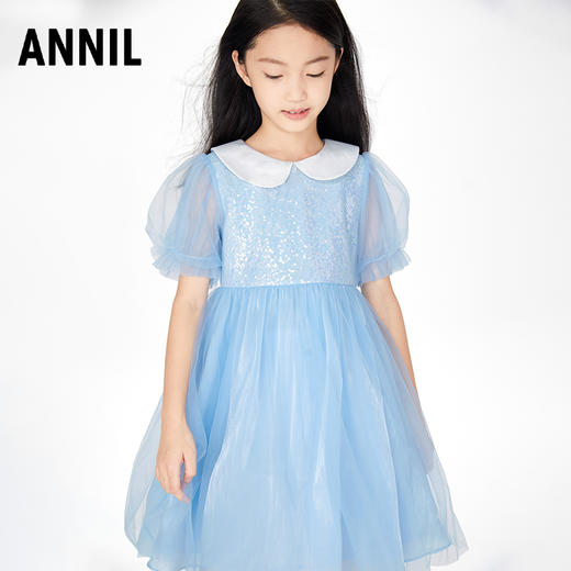 【实体店同款】女童礼服裙新款洋气生日公主裙演出服安奈儿童装AG323650 商品图2