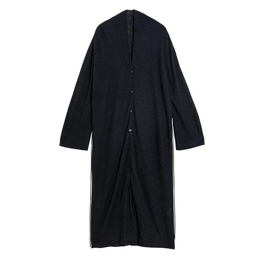 322工房皇家羊驼毛女士针织长开衫2023秋冬款质感百搭长外套B131 商品图4