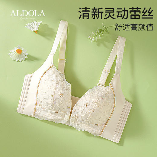 雅黛俪前开扣便携哺乳文胸女蕾丝舒适透气产后专用内衣女 商品图6